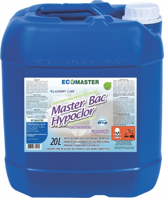 Ecomaster Bac Hypoclor Alvejante 